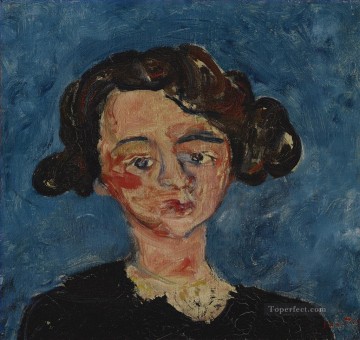 表現主義 Painting - 女性の頭チャイム・スーティン表現主義